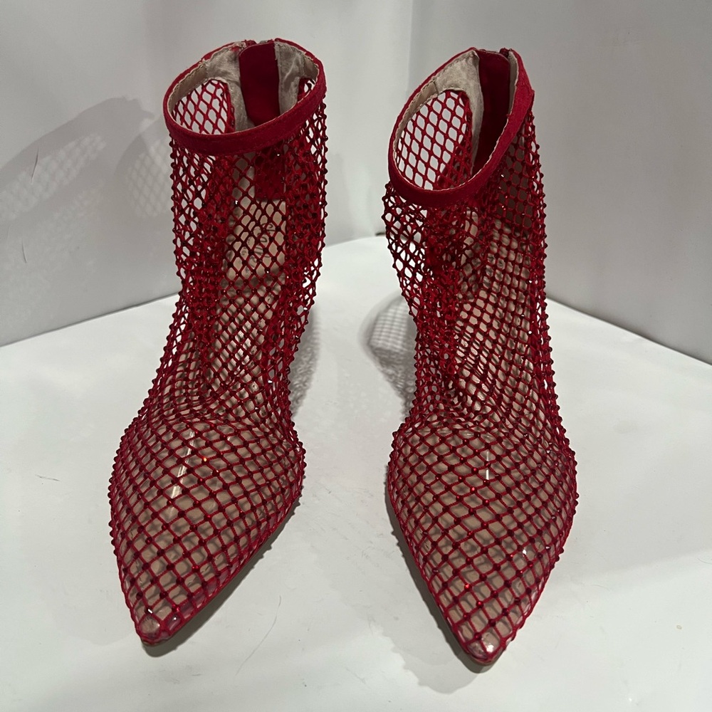 Charles by Charles David Red Mesh Bootie